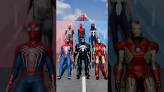 Download lagu GTA V New Kiss Run Spider-man vs Venom & Iron man Funny Epic Challenge! #gta mp3