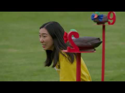 Jenny Tian's attempt at the Duck Duck Goose task (Ep 6 S2 of Taskmaster AU)