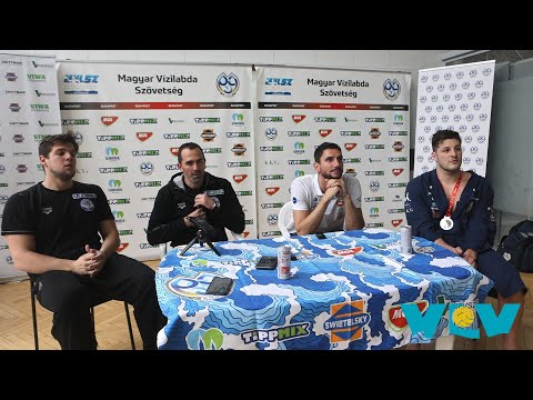 Az OSC-Szolnok bajnoki döntő sajtótájékoztatója