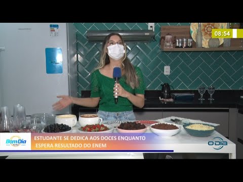 Estudante se dedica aos doces enquanto espera resultado do Enem 12 03 2021