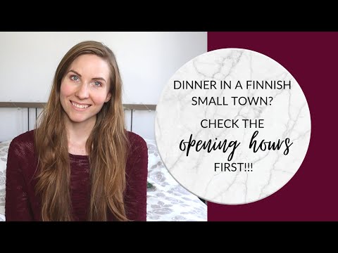 Crazy Finnish opening hours... | Learn Finnish by listening!