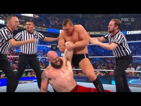 Gunther attacks Braun Strowman - WWE SmackDown December 30, 2022