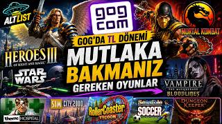 GOG'da TL Dönemi! Mutlaka Bakmanız Gereken Oyunlar | AltList