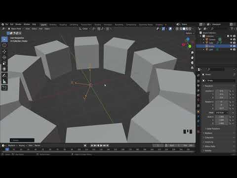 Blender Array Modifier Around Object | Blender Make Copies Roundly
