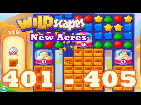Wildscapes: New Acres Level 401 - 405 HD | 3 match | android | 402 | 403 | 404 | IOS【GameGo Game】
