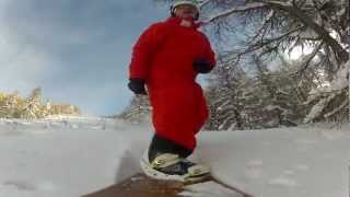 preview picture of video 'SESTRIERE VIALATTEA - PLP CUSTOM POWDER SNOWBOARDS 006'