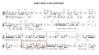 BABY WHAT A BIG SURPRISE | CHICAGO | CHORDS | LYRICS | GUITAR | PIANO | KEYBOARD | BASS | TUTORIAL |