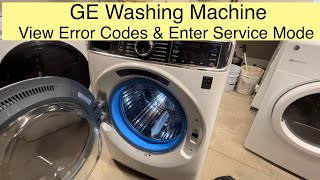 How To Enter Service Mode - GE Washing Machine - View Error Codes