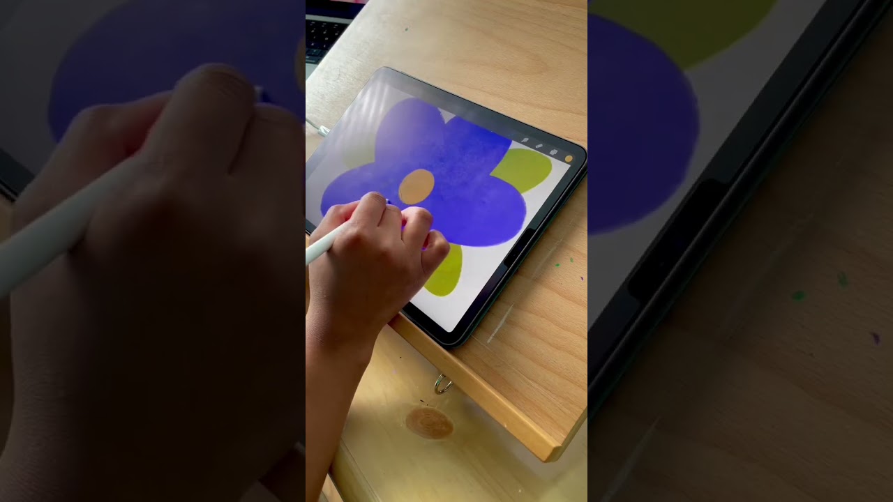 Cozy Flower Drawing #illustrator #illustratorlife #ipadstand #ipaddrawing #procreate