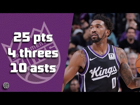 Malik Monk 25 pts 4 threes 10 asts vs Nuggets 24/25 season