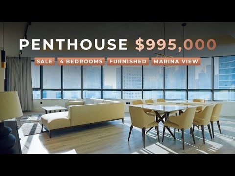 Sale | 4-Bed Apartment Facing Dubai Marina Yacht Club | $995,000