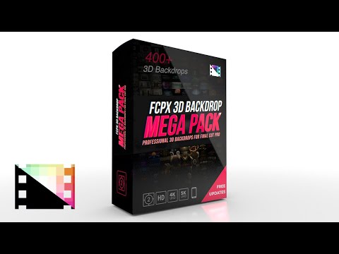 FCPX 3D Backdrop Mega Pack - Massive Collection of 3D Backdrops for FCPX - Pixel Film Studios