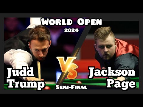 Judd Trump vs Jackson Page - World Open Snooker 2024 - Semi-Final Live (Full Match)