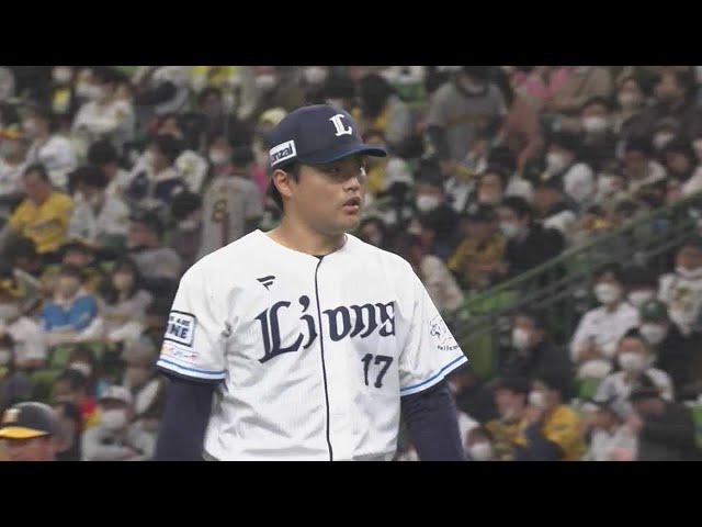【5回表】バットをへし折る!! ライオンズ・松本航 5回無失点の好投!!  2023年3月21日 埼玉西武ライオンズ 対 阪神タイガース