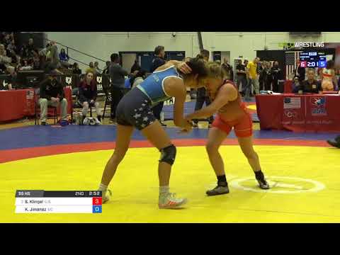 Women's Freestyle 55 3rd Place - Samantha Klingel (U.S.) vs. Kelly Ann Jimenez (UC)