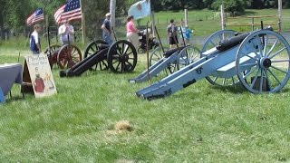 preview picture of video 'Fremont, NH 250th Celebration, Cannon Firings, and RYB Flash Mob!'