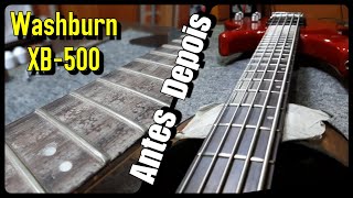 Video thumbnail for Baixo Washburn XB-500 (Antes e Depois) Regulagem e Teste! by Sergio Grassi Luthier