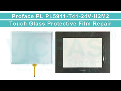 PL5911-T41-24V-H2M2 Pro-face HMI Touch Digitizer Glass Front Overlay Repair Replacement