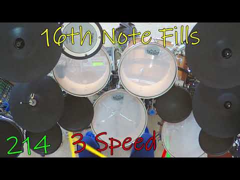 3 Speed - 16th Note Fills 214