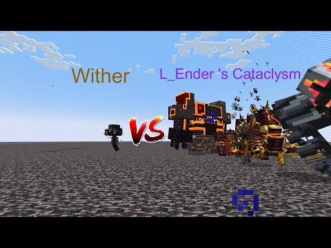 Wither vs L_Ender's Cataclysm  Minecraft  Mob Battle