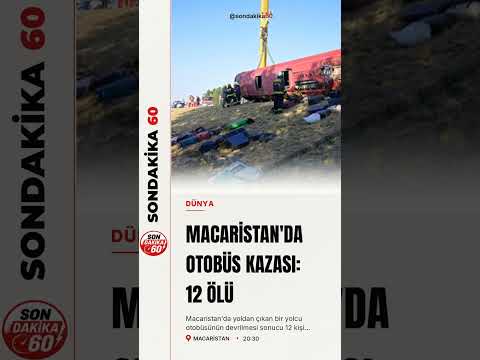 Macaristan'da otobüs devrildi: 12 hayatını kaybetti