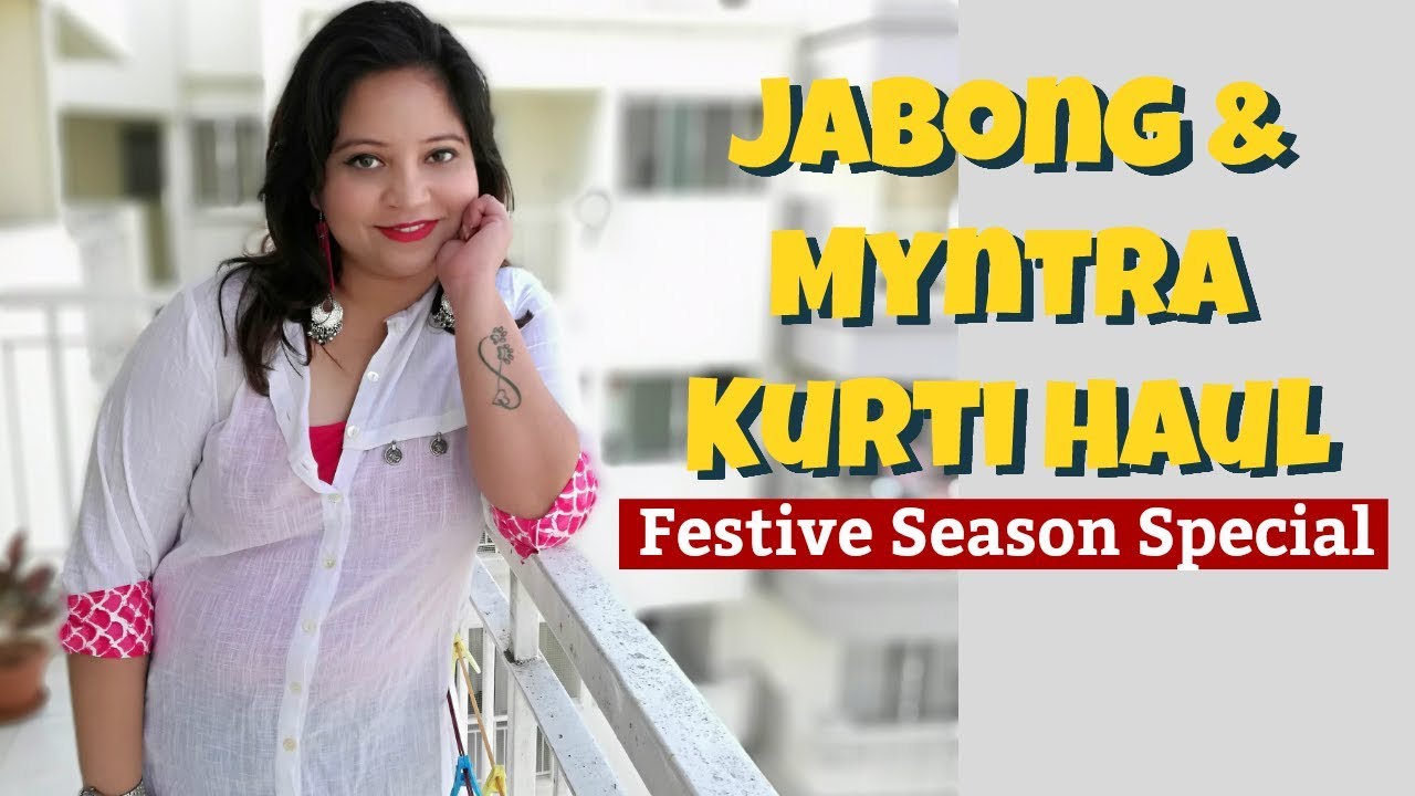 Myntra And Jabong Kurti Haul | Kurti Haul Festive Edition 2018
