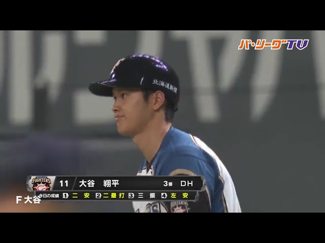 打は万全!? ファイターズ・大谷 今季初猛打賞