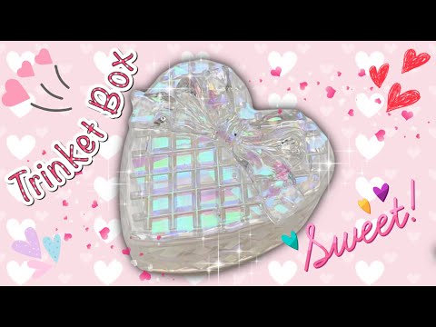 DIY Heart Trinket Box - Resin tutorial - Jewelry Box