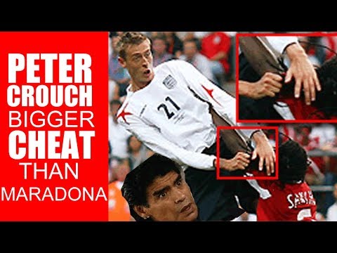 peter crouch bigger cheat than maradona