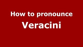 How to pronounce Veracini