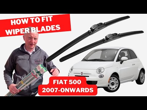 How To Change Old Wiper Blades With New HEYNER Hybrid Wipers On Fiat 500 2007 - Onwards