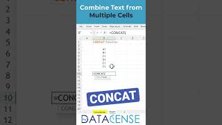 New CONCAT function in Excel to combine Text 