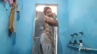 Hot bhabhi bathing vlogHot Girl Bath in Suit salwa