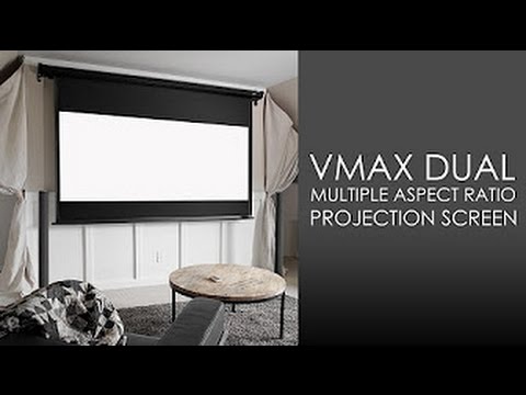Elite Screens VMAX Dual Multiformat Motorleinwand