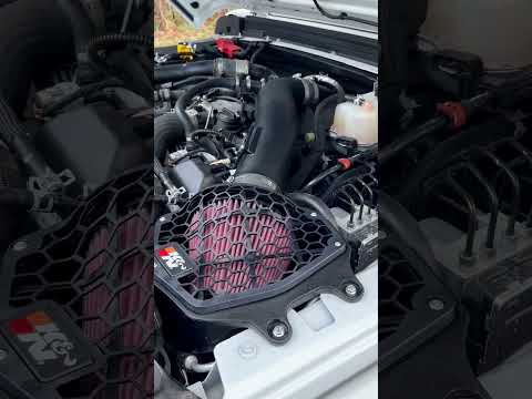2021 EcoDiesel Wrangler K&N cold air intake #jeep #ecodiesel #rubicon #wrangler #knfilters #turbo