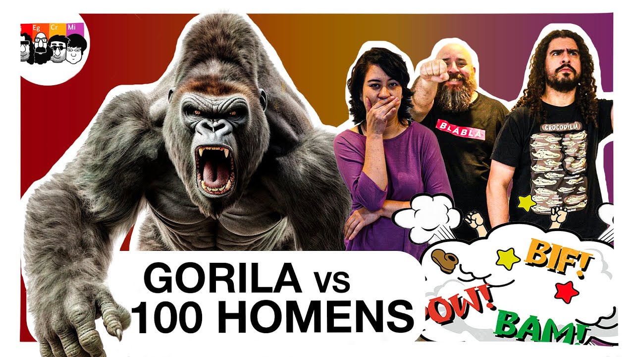 Quem venceria: 1 gorila ou 100 homens desarmados?