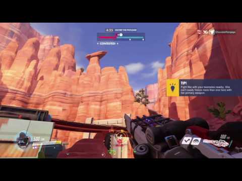 Overwatch Launch MP gameplay pt65 - More Winston: the Reinhardt Counter?