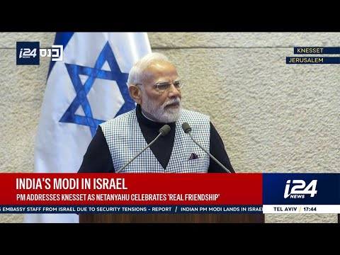 WATCH: Indian PM Modi declares 'Am Israel Chai' during Jerusalem visit