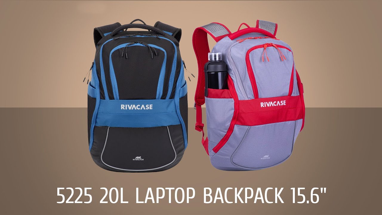 Рюкзак RivaCase 5225 для ноутбука 15,6" (Grey/red) video preview