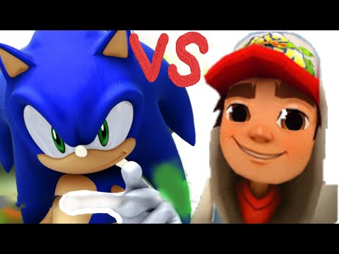 Who is best? Sonic BOOM the Hedgehog vs Jake from  Subway Surfers. CHALLENGE.BATTLE. Who is faster