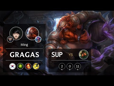 Gragas Support vs Nautilus - KR Challenger Patch 9.11