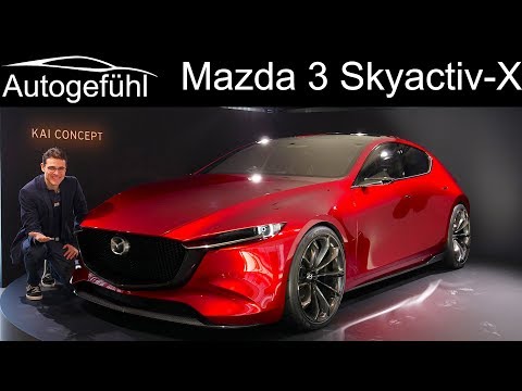 2019 all-new Mazda 3 PREVIEW with Skyactiv-X Diesel-Petrol engine Mazda3 comparison - Autogefühl