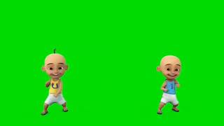 Download lagu Upin ipin dance Green Screen || No Copyright mp3