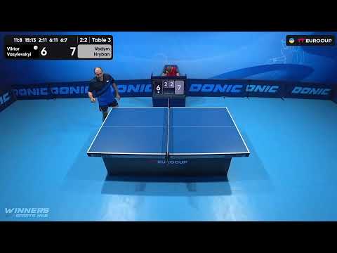 10:20 Viktor Vasylevskyi - Vadym Hryban 29.07.2023 TT Euro.Cup Ukraine Star. TABLE 3