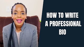 How to Write a Professional Bio | Best Professional Bio Example 2022