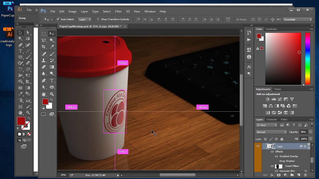 Your Logo Looks Amazing On Paper Glass - See How!!!