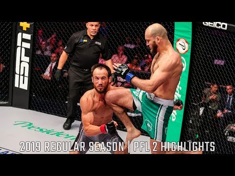 Movlid Khaybulaev KOs Damon Jackson with a Flying Knee in :10 Seconds | PFL 2 2019 Fight Highlights