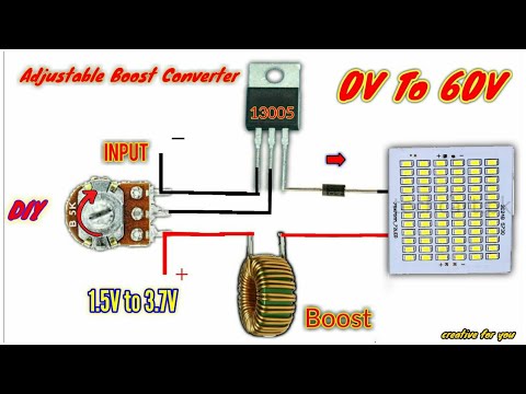How to make a adjustable boost converter | 3.7V to 60V | 1.5V to 12V