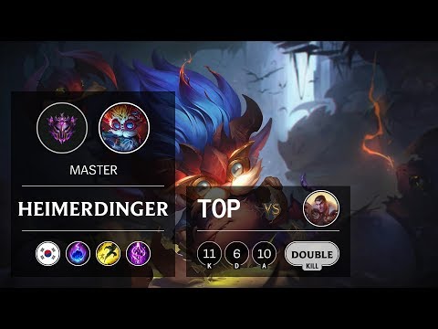Heimerdinger Top vs Jayce - KR Master Patch 9.19