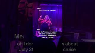 Jennifer Owens at Sea! 2 intimate shows onboard Allure of the Seas during 6 night Caribbean cruise🚢